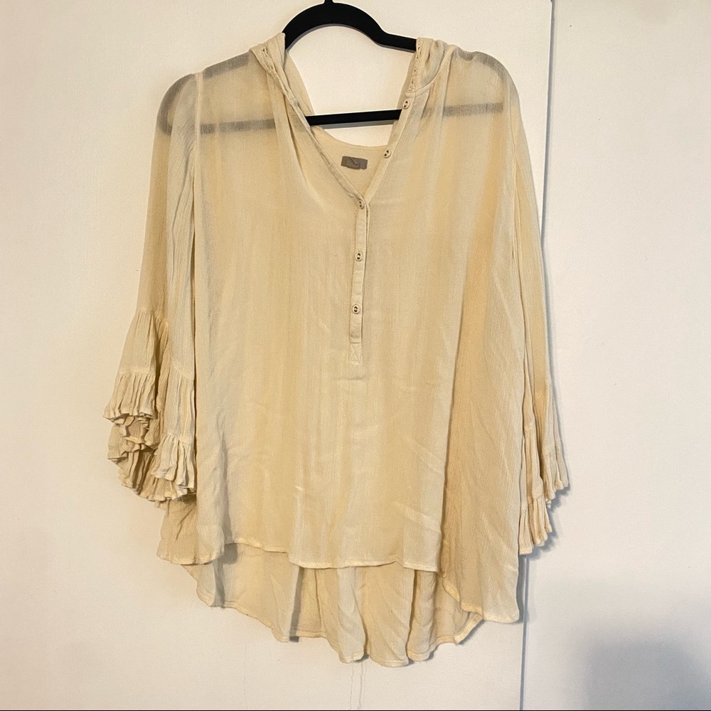 Ruffle Sleeve Top